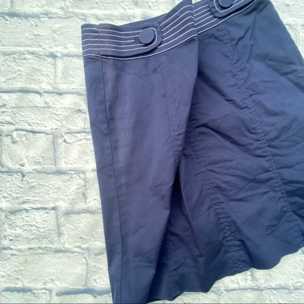 Lilly Pulitzer Navy Skirt With Button Detail 4